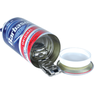 shave cream diversion safe with watch inside lid unattached